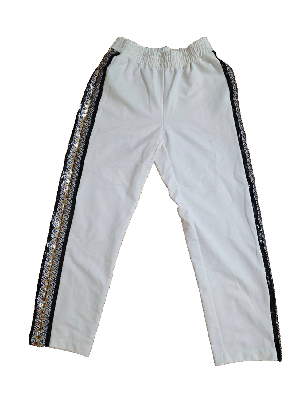 Kobi Halperin Manning Cropped Pants sequin White Size Small A001058
